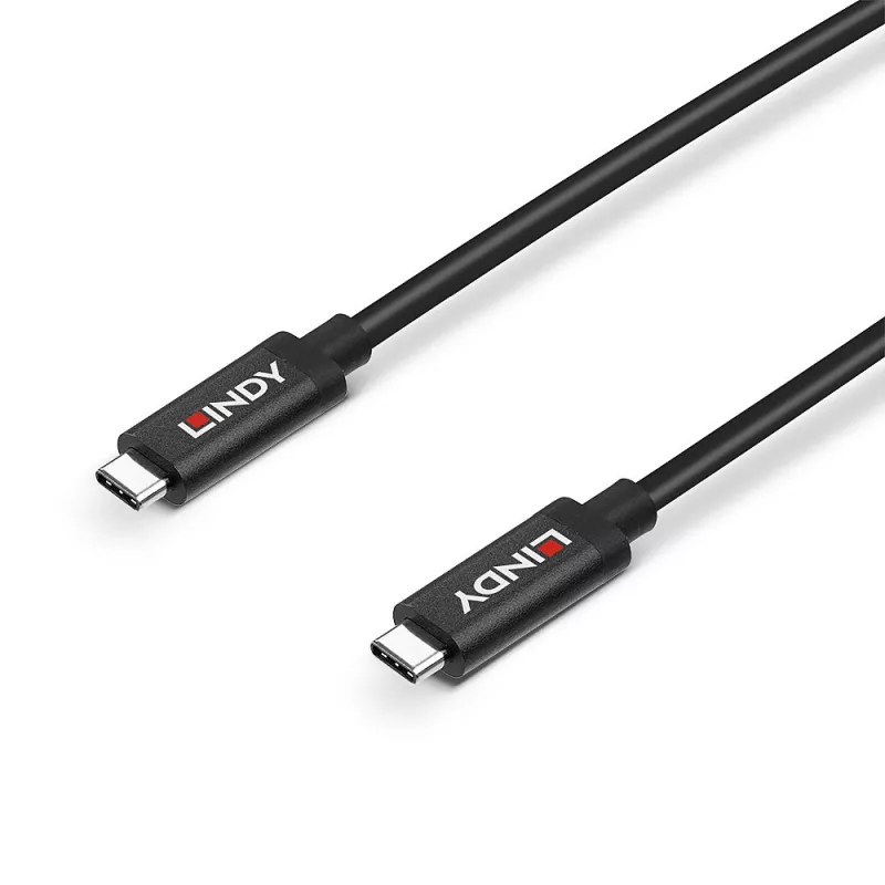 Lindy 5m actieve USB 3.2 Gen 2 C/C-kabel, 5 m, USB-C, USB-C, USB 3.2 Gen 2 (3.1 Gen 2), 10 Gbit/s, zwart