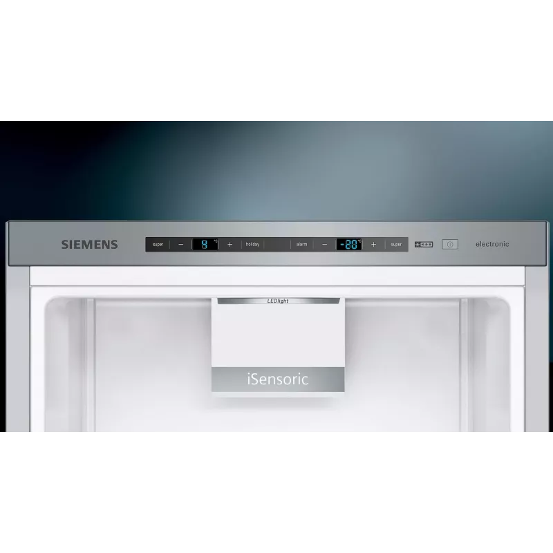 Siemens iQ500 KG39EAICA koel-vriescombinatie vrijstaand 343 L zilver