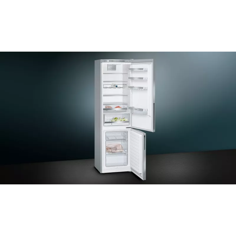 Siemens iQ500 KG39EAICA koel-vriescombinatie vrijstaand 343 L zilver