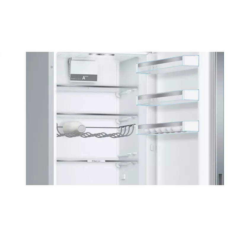 Bosch Serie 6 KGE39ALCA koel-vriescombinatie, vrijstaand, 201 cm, vriezer 94 l, C, roestvrij staal