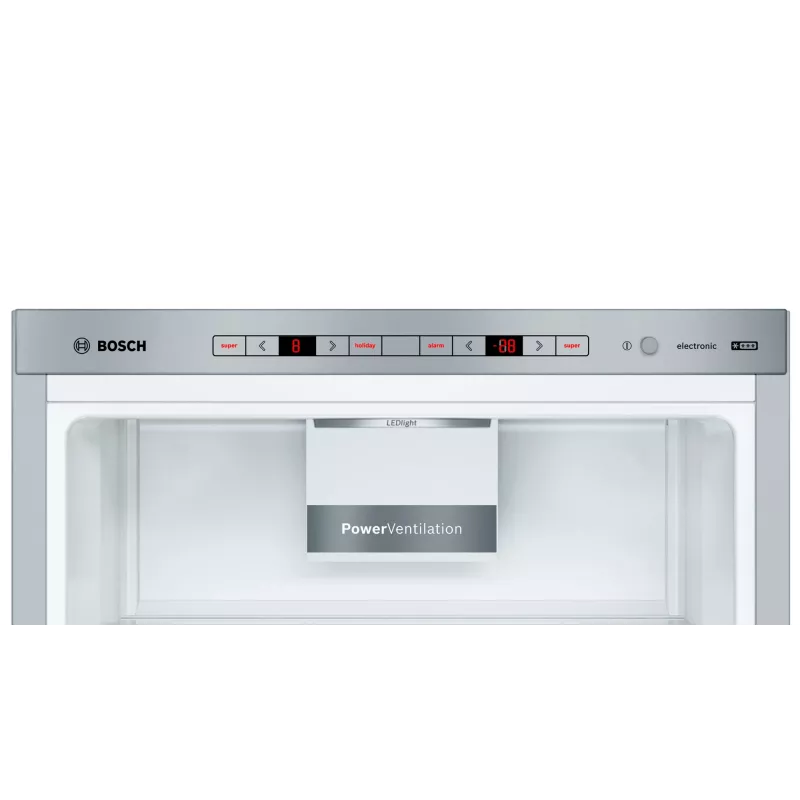 Bosch Serie 6 KGE39ALCA koel-vriescombinatie, vrijstaand, 201 cm, vriezer 94 l, C, roestvrij staal