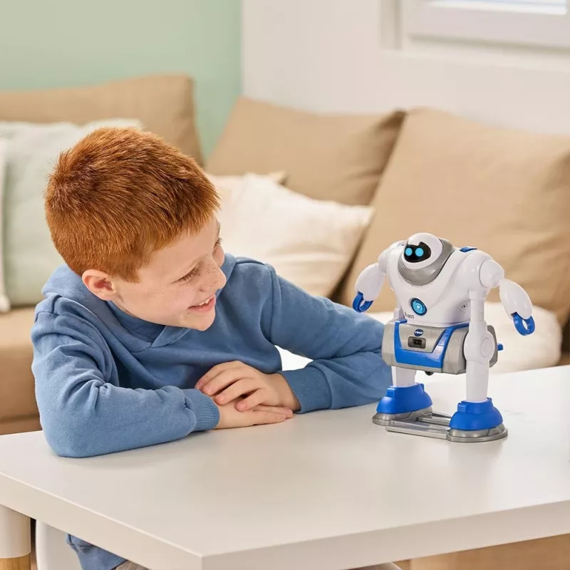 VTech V-Bot, jongen/meisje, 5 jaar, met geluid VTech V-Bot. Batterijtype: AA. Productkleur: zwart, blauw, wit