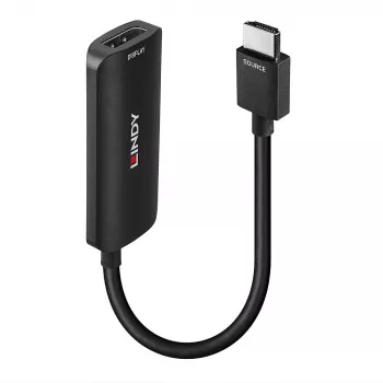 Lindy HDMI 4K60 naar DisplayPort 1.2 converter, 157 m, HDMI type A (standaard), DisplayPort, stekker, bus, recht