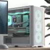 Mini tower pc Aerocool D301A zwart hout ATX-voeding