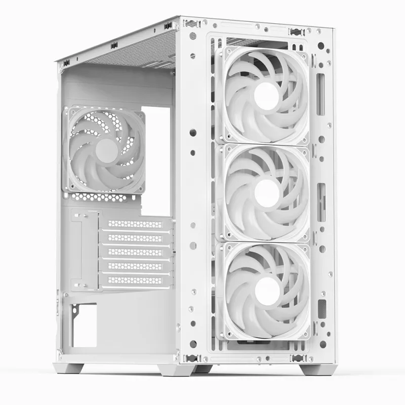 Aerocool D301A mini tower wit, hout