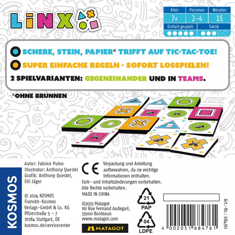 Kosmos Linx 15 min Bordspel Tile-based
