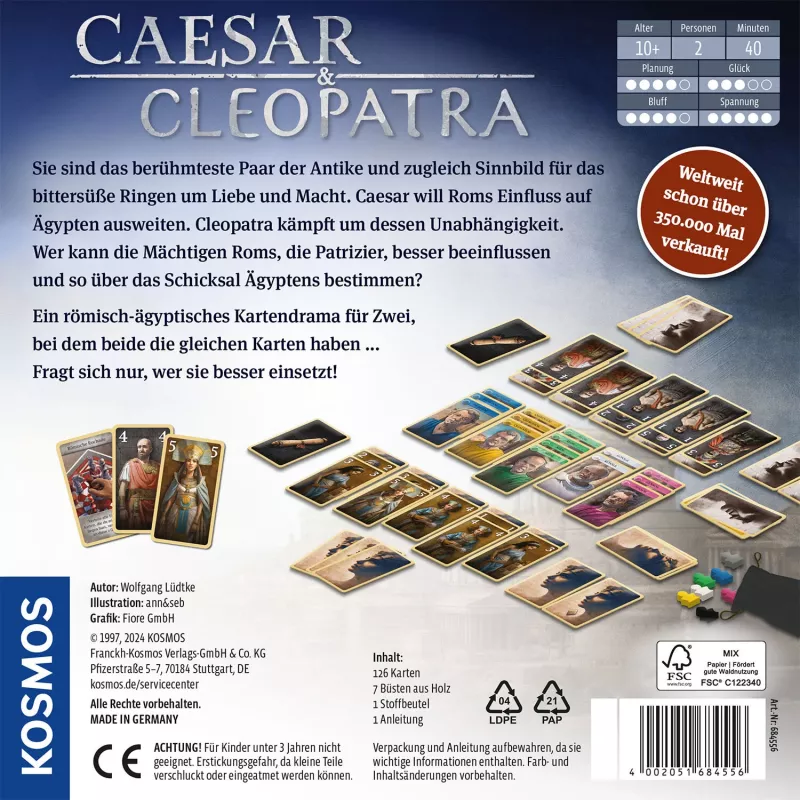Kosmos Caesar & Cleopatra 40 min Kaartspel Strategie