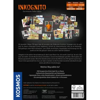 Kosmos Masters of Crime - Inkognito 150 min Bordspel Detective