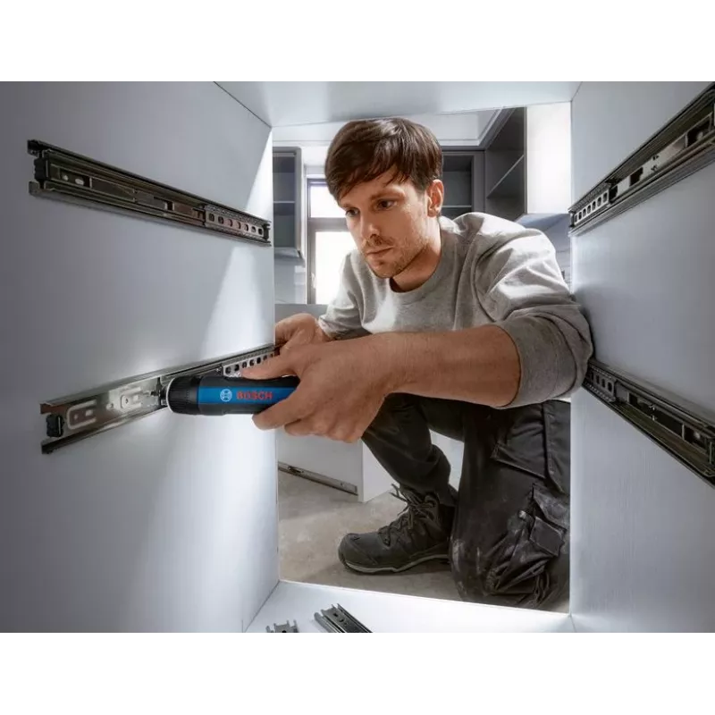 Bosch GO 3 Professional 06019H2201 accuschroevendraaier, 3,6 V, 360 tpm, 1/4 inch, in minikoffer, blauw/zwart