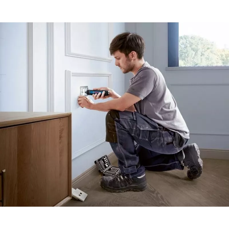 Bosch GO 3 Professional 06019H2201 accuschroevendraaier, 3,6 V, 360 tpm, 1/4 inch, in minikoffer, blauw/zwart