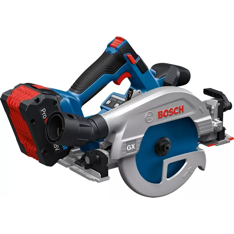 Bosch GKS 18V-57-2 GX Professional 06016C1000 accucirkelzaag, 18 V, zaagblad 165 mm, asgat 20 mm, solo (zonder accu en lader), blauw/zwart