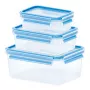 EMSA 508566 Bewaardoos Rechthoekig Set Transparant 3 stuks