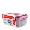 EMSA 508566 Bewaardoos Rechthoekig Set Transparant 3 stuks