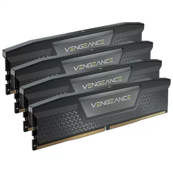CORSAIR Geheugen 64 GB - DDR5 (4x16 GB) DRAM 6400 MT/s CL32 Geheugenkit - Zwart Vengeance
