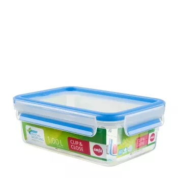 EMSA 508540 Bewaardoos Rechthoekige box 1 L Transparant 6 stuks
