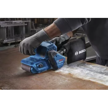 Bosch GBS 750 Professional Bandschuurmachine Zwart, blauw 850 W