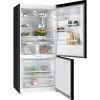 Bosch Serie 8 KGP86AXB0N vrijstaande koel-vriescombinatie, 621 l (419 l koelkast + 202 l vriezer), energieklasse B, 186 cm, Home Connect, zwart roestvrij staal