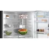 Bosch Serie 8 KGP86AXB0N vrijstaande koel-vriescombinatie, 621 l (419 l koelkast + 202 l vriezer), energieklasse B, 186 cm, Home Connect, zwart roestvrij staal