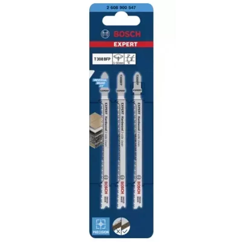Bosch T 308 BFP decoupeerzaagblad bimetaal 3 st.
