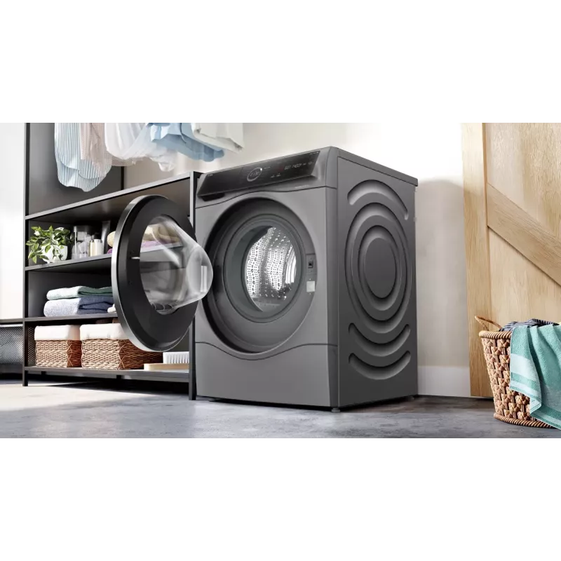Bosch Serie 8 WNC254AS0 wasdroogcombinatie vrijstaand frontlader roestvrij staal
