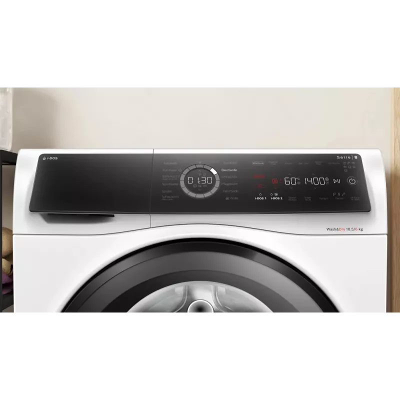 Bosch Serie 8 WNC254A40 wasdroogcombinatie vrijstaand frontlader wit
