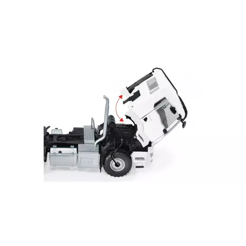 Vrachtwagen/aanhangermodel Wiking 077652 voorgemonteerd 1:32