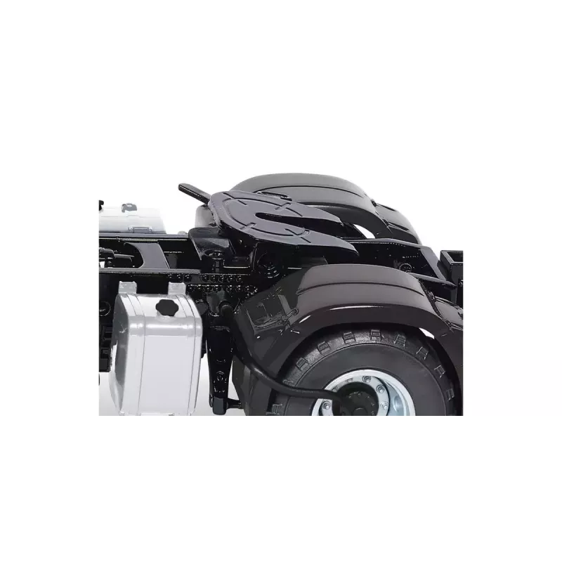 Vrachtwagen/aanhangermodel Wiking 077652 voorgemonteerd 1:32