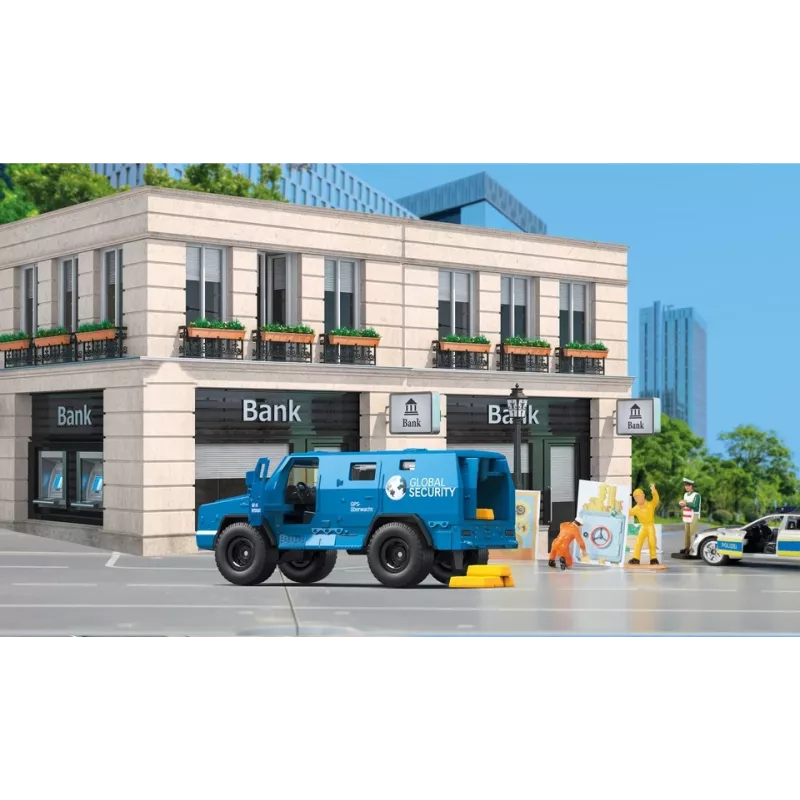 Siku geldtransportwagen zwaartransportmodel voorgemonteerd 1:50