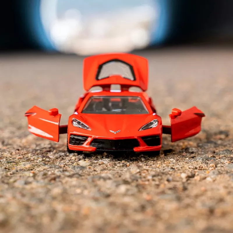 Siku Chevrolet Corvette Stingray sportwagenmodel volledig gemonteerd 1:50