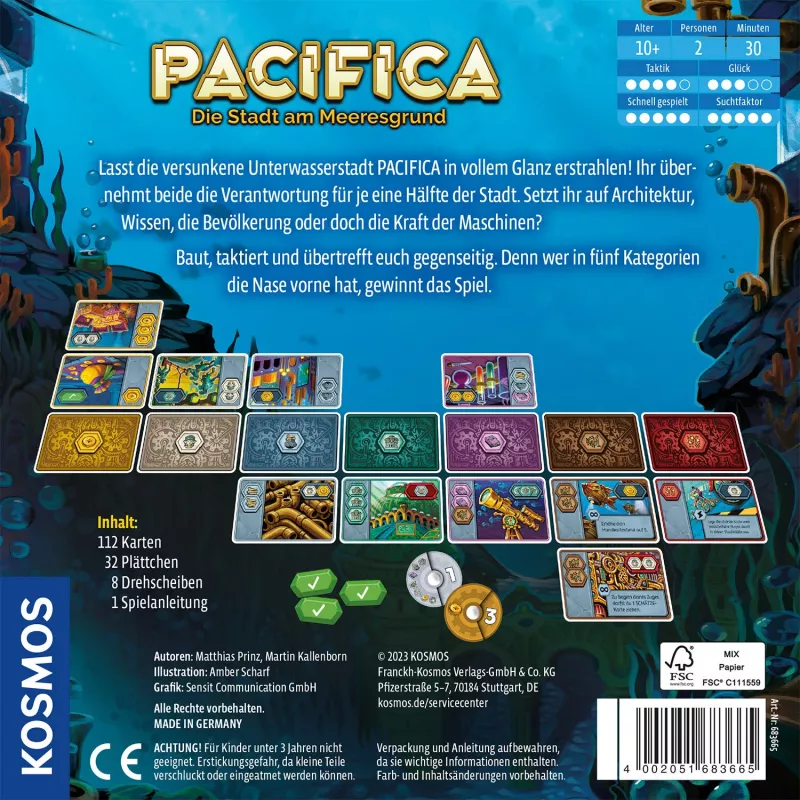 Kosmos Pacifica bordspel reis/avontuur