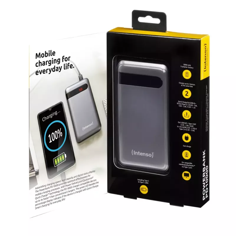 Draagbare powerbank Intenso PD10000 10000 mAh
