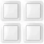 Wandschakelaarset, 4 stuks, Bosch Smart Home, voor slimme actuatoren, wit