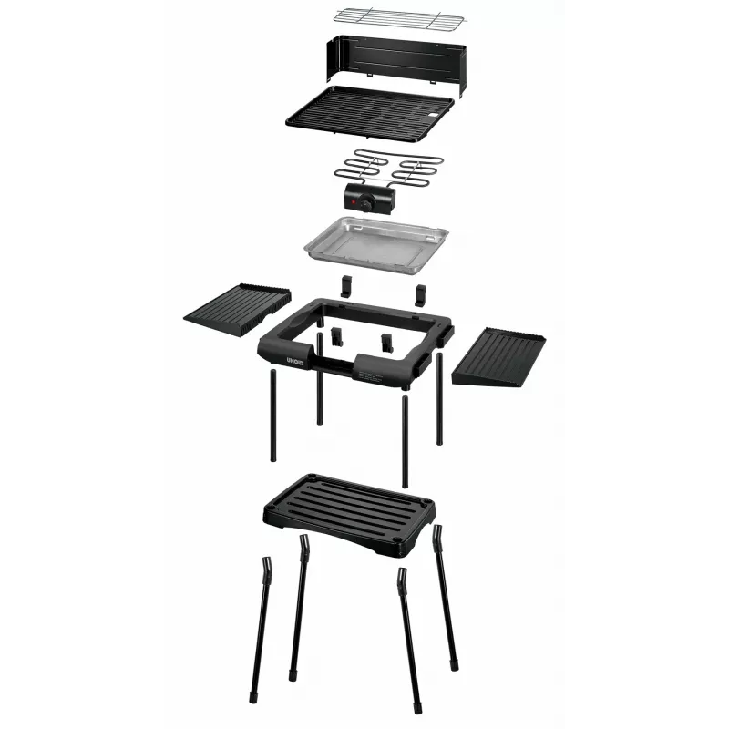 Unold 58565 outdoor barbecue/grill kookstation elektrisch zwart 1600 W
