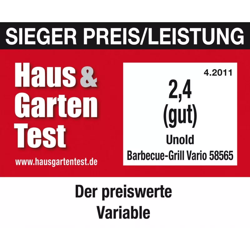 Unold 58565 outdoor barbecue/grill kookstation elektrisch zwart 1600 W