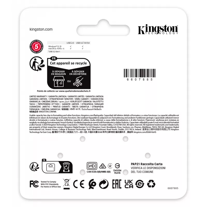 USB-stick Kingston 64GB USB Type-A DataTraveler SE9 G3