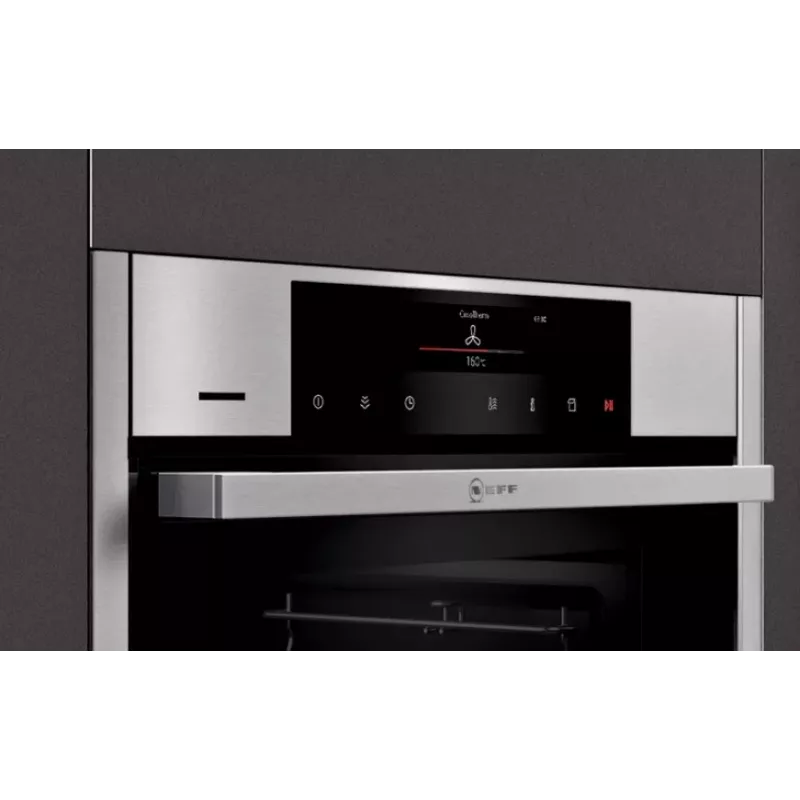Neff N90 71 L zwart, roestvrij staal