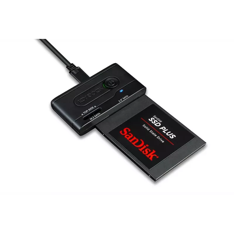 ICY BOX Ez-adapter - 2,5 inch & M.2 SATA harde schijf/SSD naar USB 3.2 Gen 1 adapter