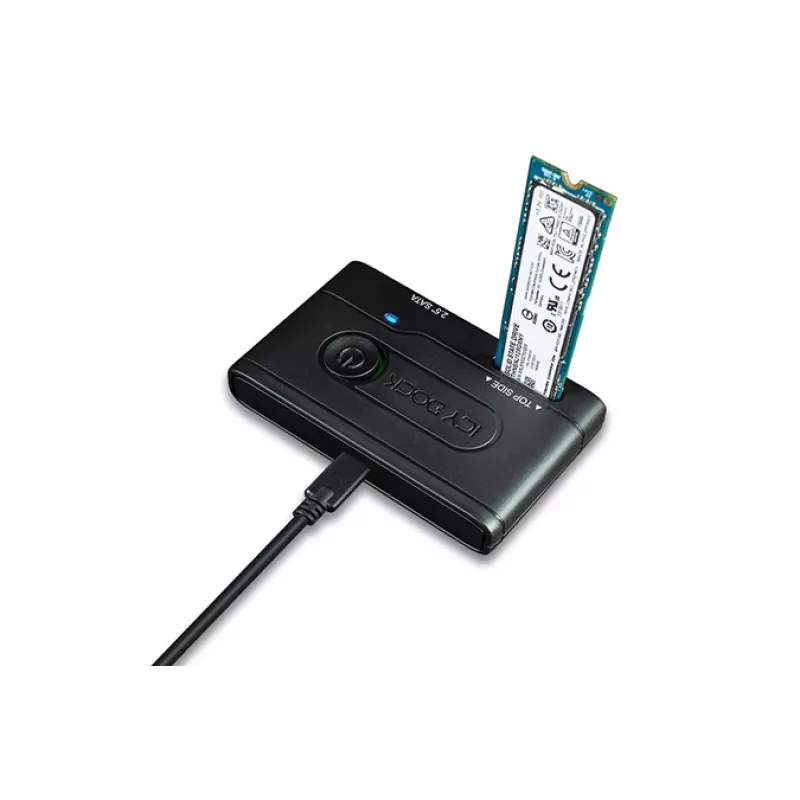 ICY BOX Ez-adapter - 2,5 inch & M.2 SATA harde schijf/SSD naar USB 3.2 Gen 1 adapter
