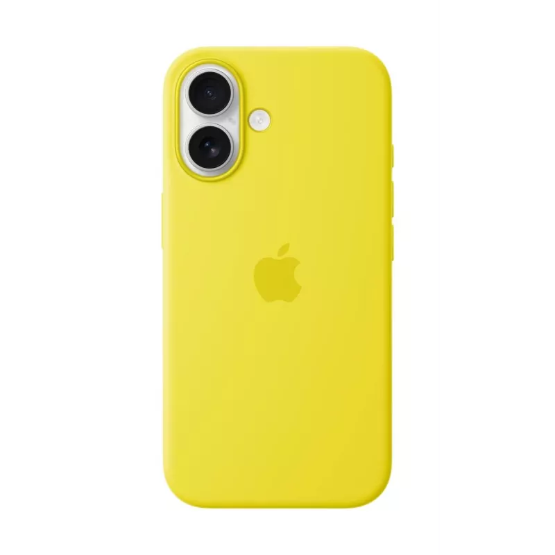 Apple siliconen case met MagSafe iPhone 16 sterrenfruit
