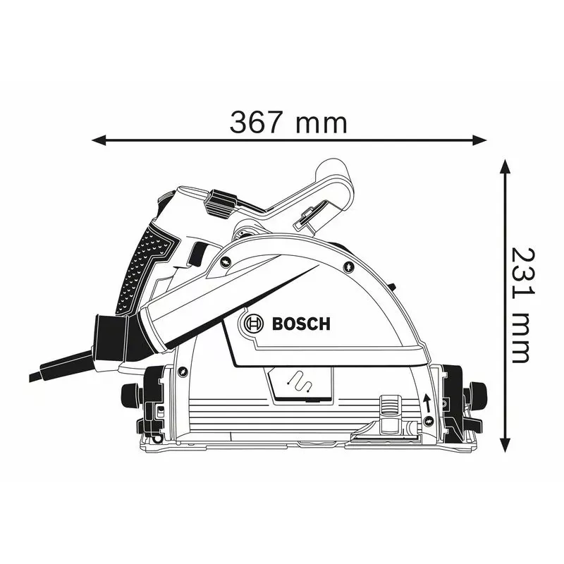Bosch 0 601 675 000 draagbare cirkelzaag 16,5 cm 6250 t/min 1400 W