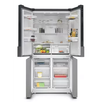 Siemens iQ300 KF96NVPEA side-by-side-koelkast vrijstaand 605 L zilver
