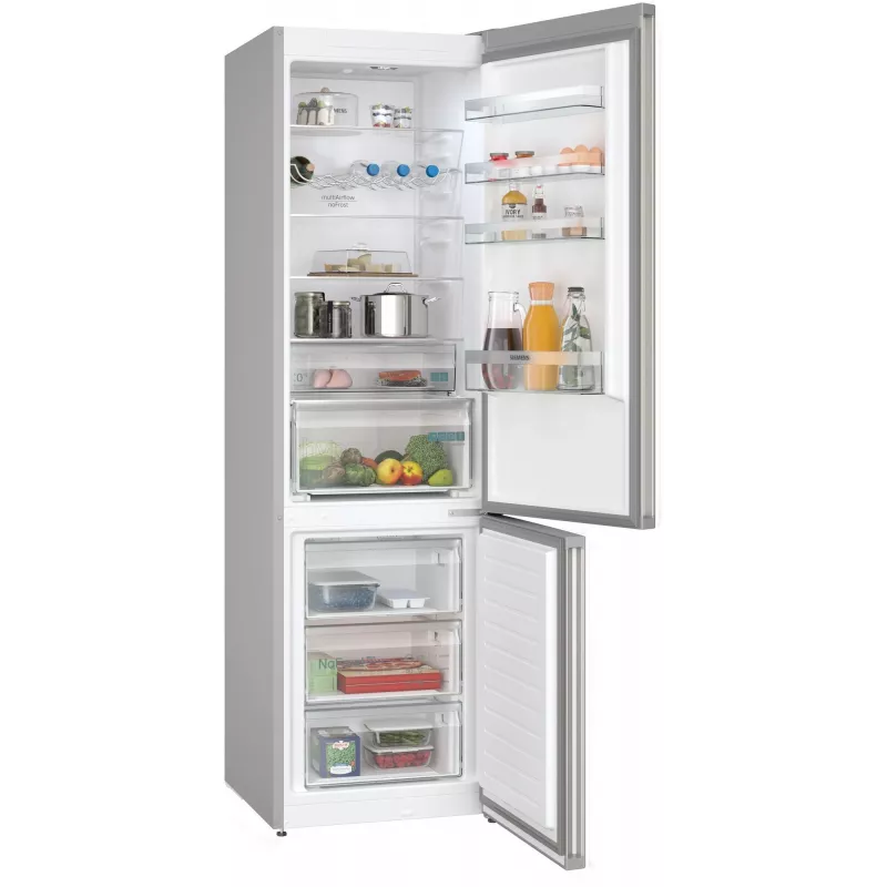 Siemens iQ300 KG39NXICF koel-vriescombinatie vrijstaand 363 L roestvrij staal