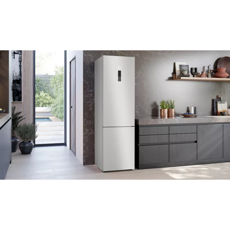 Siemens iQ300 KG39NXICF koel-vriescombinatie vrijstaand 363 L roestvrij staal