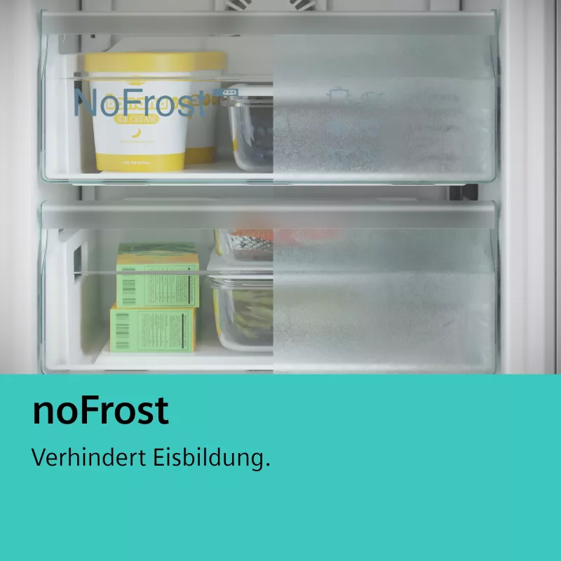 Siemens iQ300 KG39NXICF koel-vriescombinatie vrijstaand 363 L roestvrij staal