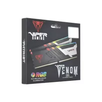 DIMM 64 GB DDR5-5600 (2x 32 GB) dual-kit, werkgeheugen zwart, PVVR564G560C40K, Viper Venom RGB, INTEL XMP