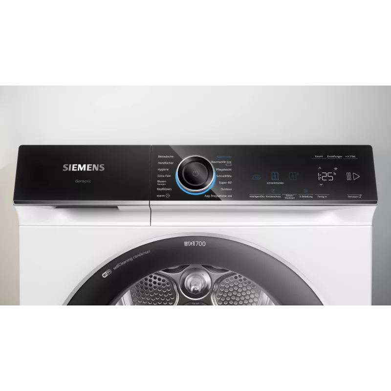 Siemens iQ700 WQ45B2B40 warmtepompdroger vrijstaand frontlader 9 kg wit