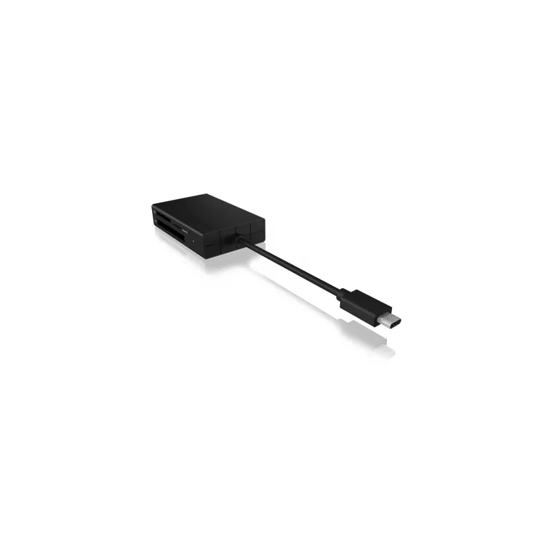 ICY BOX IB-CR401-C3 kaartlezer USB 3.2 Gen 1 (3.1 Gen 1) Type-C zwart