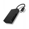 ICY BOX IB-CR401-C3 kaartlezer USB 3.2 Gen 1 (3.1 Gen 1) Type-C zwart