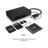 ICY BOX IB-CR401-C3 kaartlezer USB 3.2 Gen 1 (3.1 Gen 1) Type-C zwart