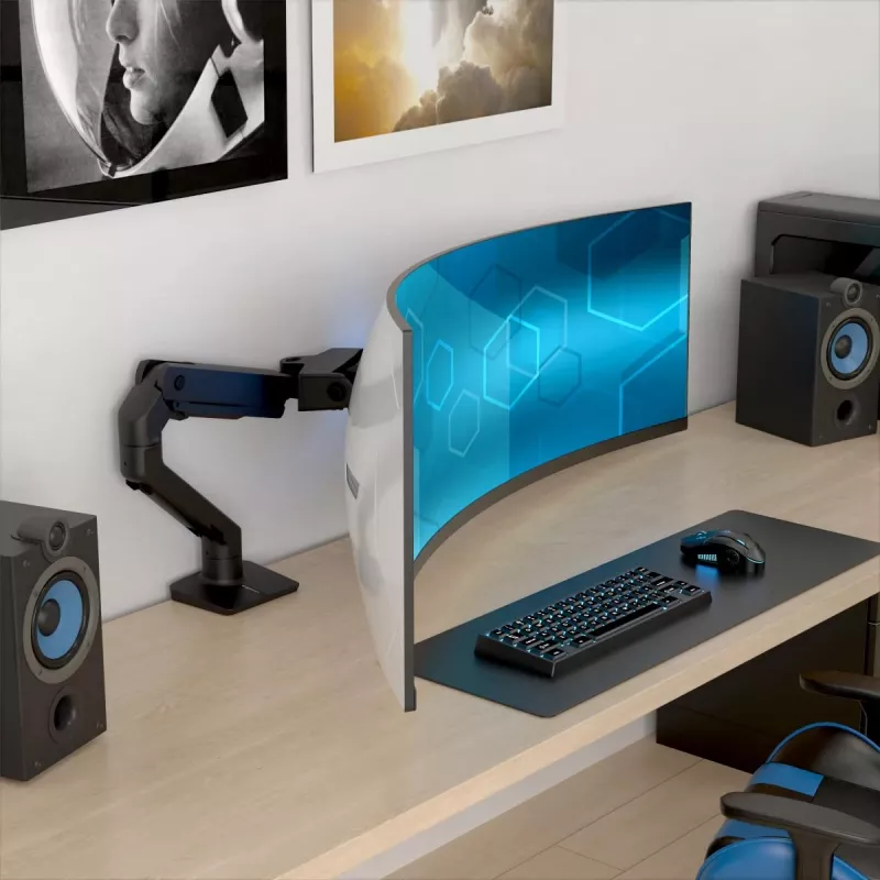 ERGOTRON HX bureaumonitorarm met VHD-kantelverstelling – matzwart